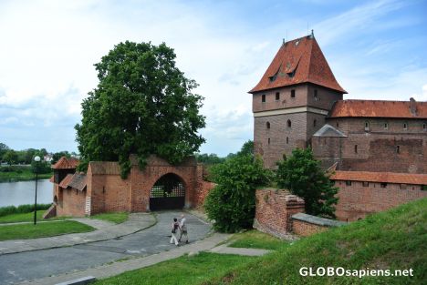 Postcard Malbork Castle - Toilet tower