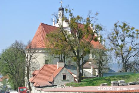 Postcard Kazimierz Dolny - church