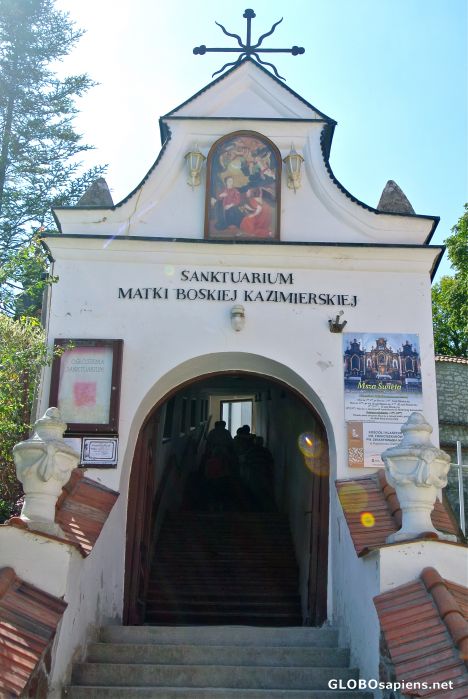 Postcard Kazimierz Dolny - Stairs to the monastery Reformed