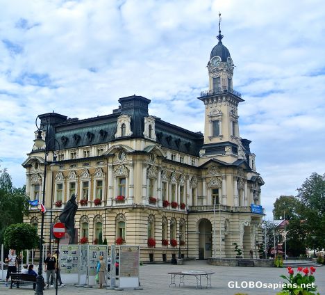 Postcard Nowy Sącz - Town Hall