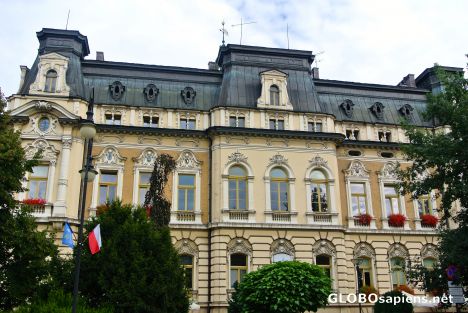 Postcard City Hall in Nowy Sącz