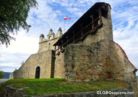 Postcard Ruins of Royal Castle in Nowy Sącz Castle
