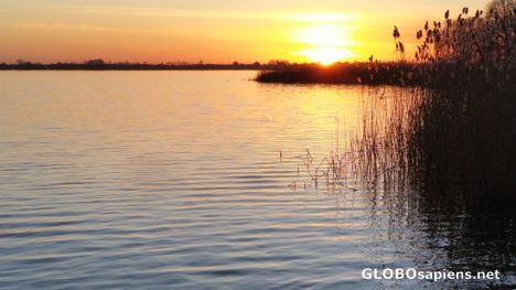 Postcard Lake Jamno sunset