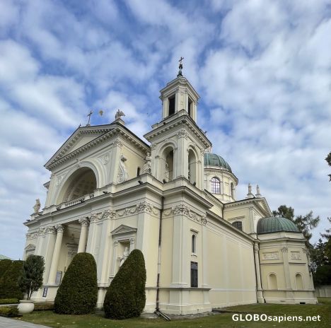Postcard Warszawa - church