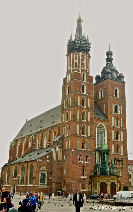 Postcard Kraków - St. Mary's Basilica