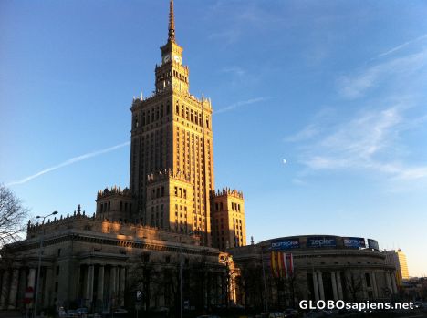 Postcard Warszawa (PL) - the Palace of Culture & Science