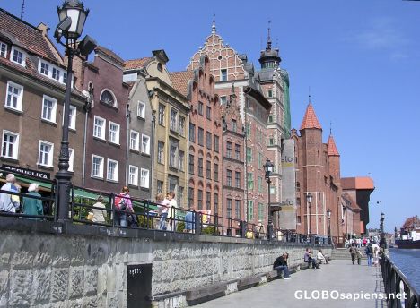 Postcard Gdansk - promenade