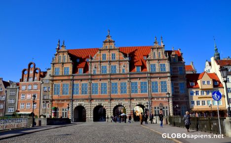 Postcard Gdansk (PL) - the Green Gate