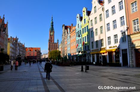 Postcard Gdansk (PL) - Dlugi Targ in the morning