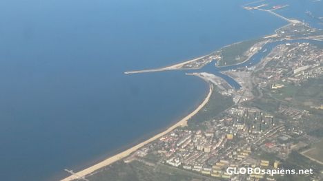 Postcard Gdansk from the air