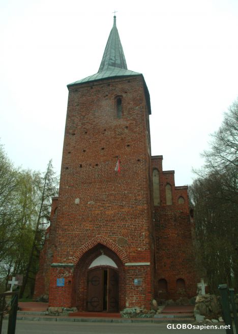 Postcard Bukowo Morskie - Church