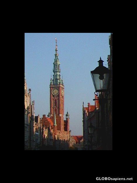 Postcard Gdansk - Main Town Hall
