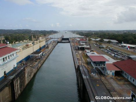 Postcard passage of Panama Canal