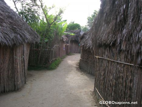 Postcard Typical huts in San Blas Islands