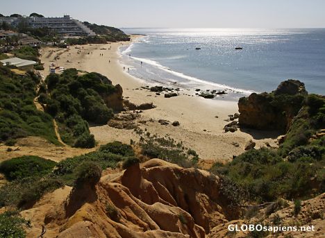 Postcard Oura Beach near Albufeira - Portugal