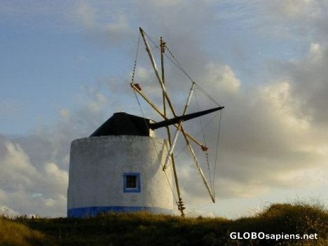 Postcard Wind Mill of Western Portugal
