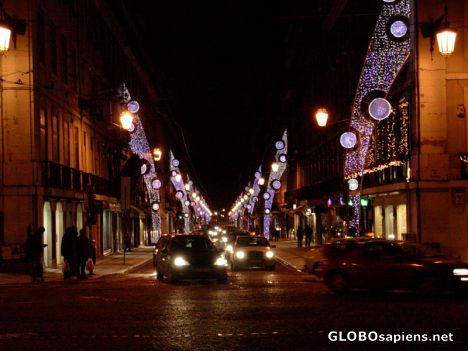 Postcard Rua dos Fanqueiros at night