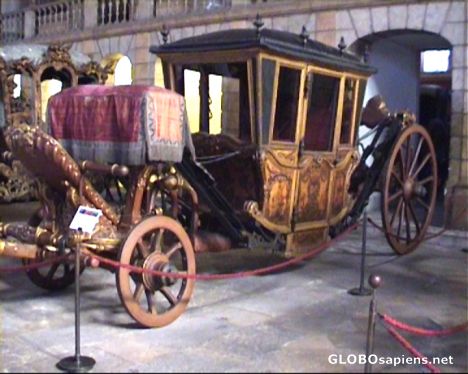 Postcard Carriage belonging to the Portuguese King