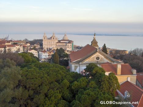 Postcard Lisboa - view from Castle Sao Jorge