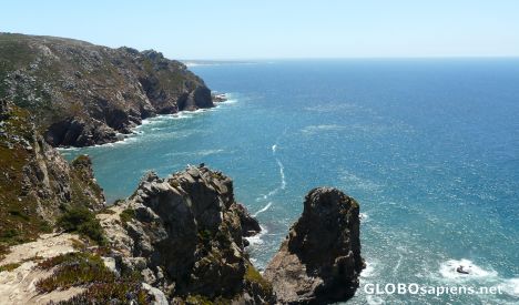 Postcard Cabo da Roca rocks