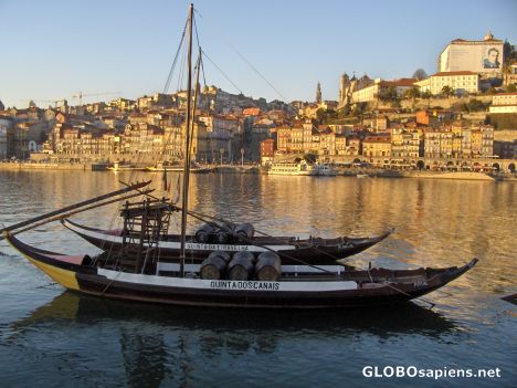 Postcard Porto view from Vila Nova de Gaia
