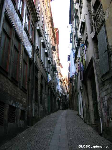 Postcard Narrow streets in the UNESCO side of the city