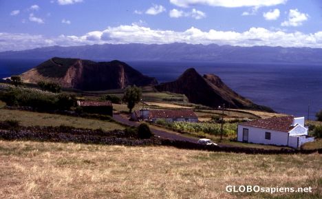 Postcard Pico Island - View to Sao Jorge Island -