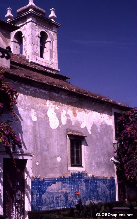 Postcard Lisbon - Chapel with azulejos -