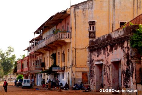 Postcard Bissau - Harbour Street