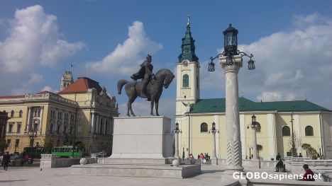 Postcard Union Square in Oradea