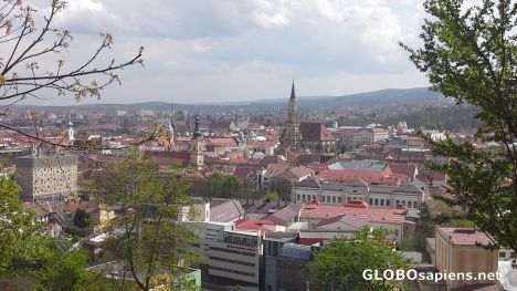 Postcard Panoramic view of Cluj