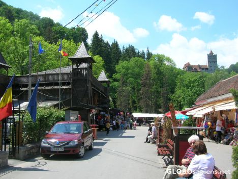 Postcard Market in Bran