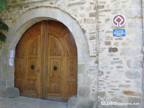 Postcard Entrance to Voronet Monastery