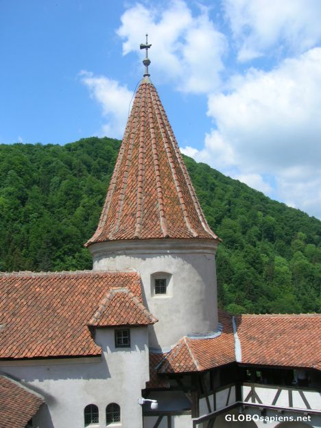Postcard Architecture of the Dracula castle