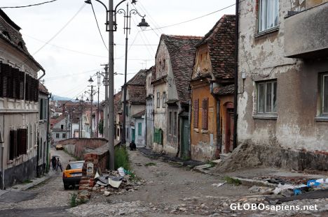 Postcard Backstreet in Sibiu