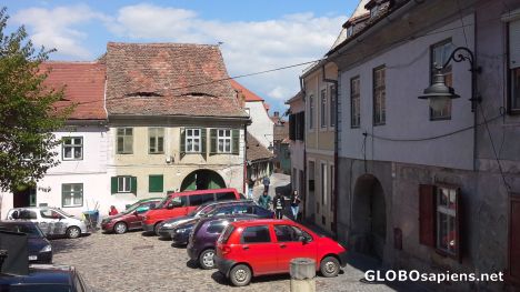 Postcard Old town in Sibiu