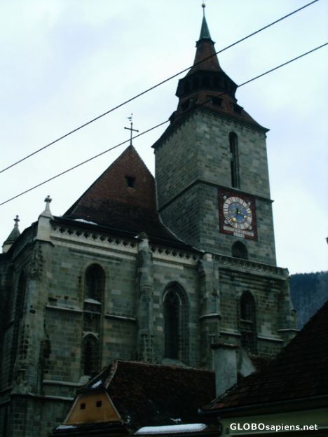 Postcard Schwarze Kirche (Black Church) in Brasov