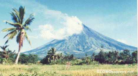 Postcard Beautiful Mayon Volcano
