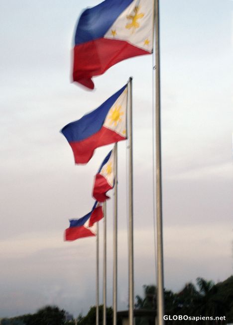 Postcard Flags at the Rizal Parc