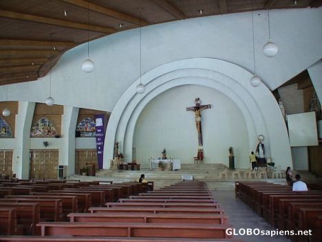 Postcard Interior of the Davao's Cathedral
