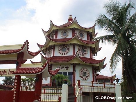 Postcard Taoist temple in Davao