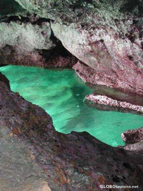 Postcard Natural pool in cave