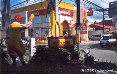 Postcard Jollibee vs. McDonald's
