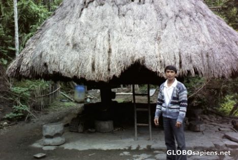 Postcard Traditional Ifugao Hut