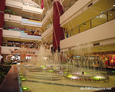 Postcard Fountain in Shopping Complex