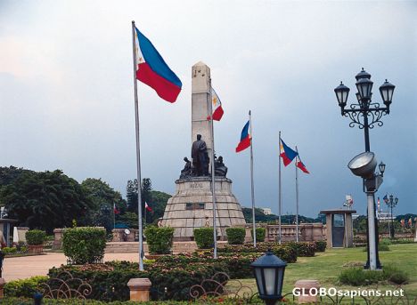 Postcard Jose Rizal Monument, Manila