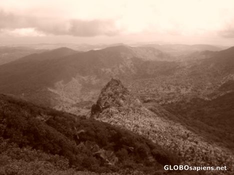 Postcard Mountains of El Yunque rainforest