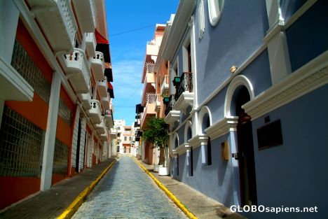 Postcard San Juan - a little street