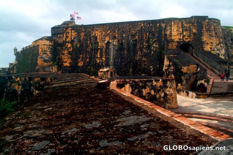 Postcard San Juan - a mighty fort
