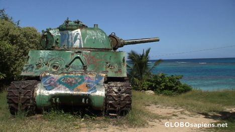 Postcard Souvenir tank